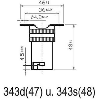 Sockel Fassung BuW 343d BA20d