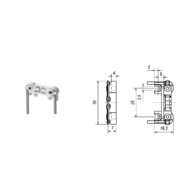Sockel Fassung BuW902 G6.35-Gy6.35 +++ EOL+++