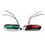 1 Set Navigationslichter Positionslichter ROT / GRÜN 12-24V LED ABS / PMMA