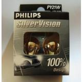 2er Blister Philips 12496SV B2 PY21W SilverVision