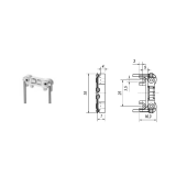 Sockel Fassung BuW902 G6.35-Gy6.35 +++ EOL+++